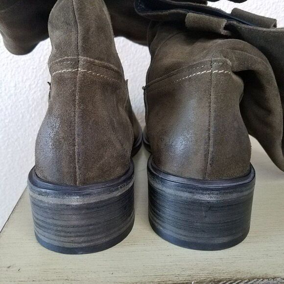 Free People Collection - Arya Riding Suede Tall Boots - Picture 10 of 12